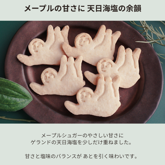 ナマケモノクッキー　メープルソルト　5枚入り